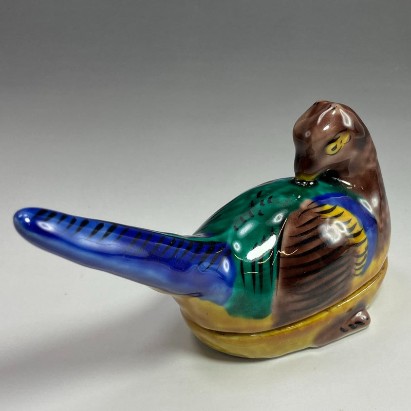 [KUTANIYAKI] Articles Kutani, four principal Kutani, Yasokichi, vaisselle à encens paon cinq couleurs