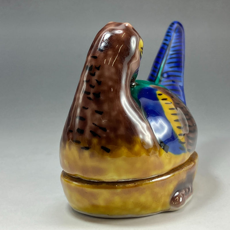 [KUTANIYAKI] Articles Kutani, four principal Kutani, Yasokichi, vaisselle à encens paon cinq couleurs