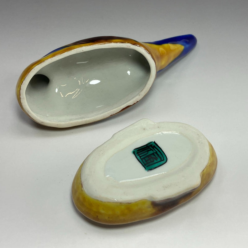 [KUTANIYAKI] Articles Kutani, four principal Kutani, Yasokichi, vaisselle à encens paon cinq couleurs