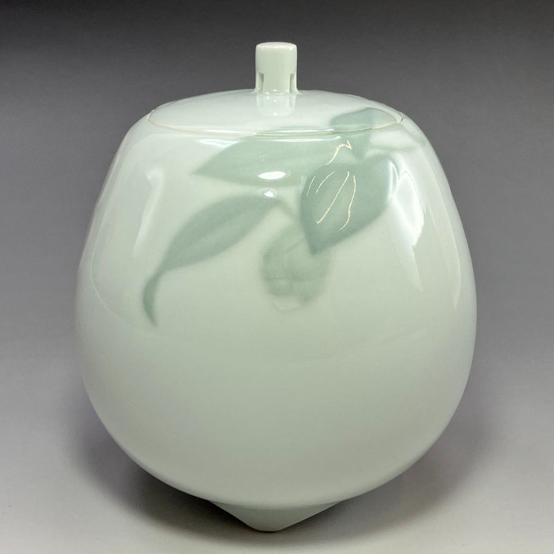 [kyoyaki] Kyo-yaki, réalisé par Kei Ito, argile fleurie, camélia, brûle-encens, vaisselle