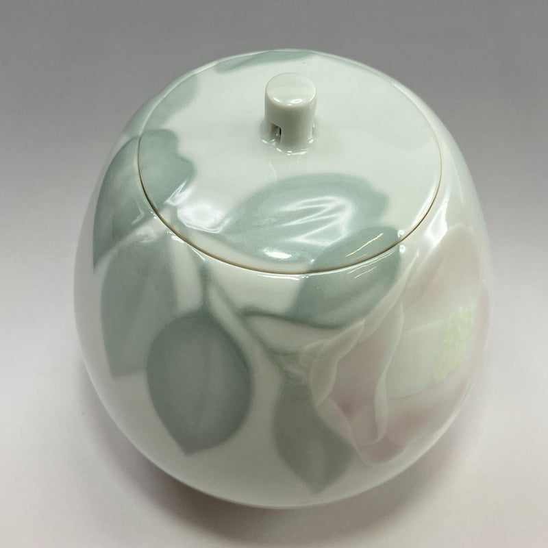 [kyoyaki] Kyo-yaki, réalisé par Kei Ito, argile fleurie, camélia, brûle-encens, vaisselle