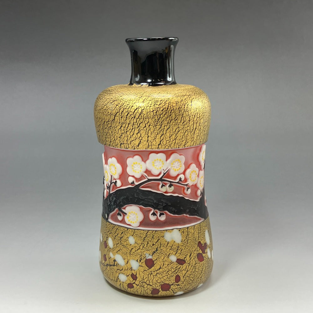 松本正雄 作 砂彫硝子 梅花 花瓶 花瓶 – NISHIKINO VINTAGE KYOTO