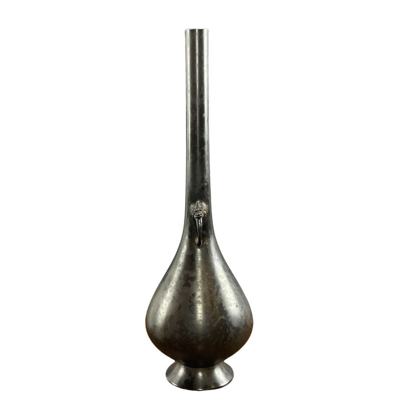 [Includes calligraphy by Hounsai] Old copper vase with ears