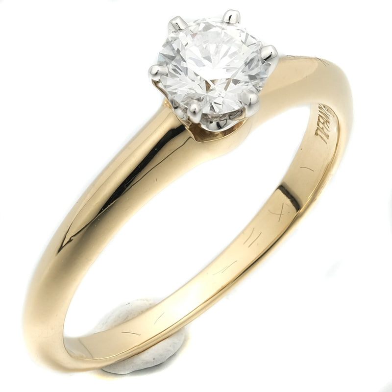 【TIFFANY&Co.】ティファニー ソリティア リング・指輪
 0.39ct 7.5号