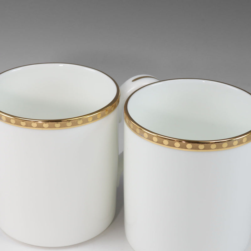 [Tiffany & co.]TIFFANY&Co.
 Gold band tableware 
 Mug × 2 GOLD BAND_S Rank