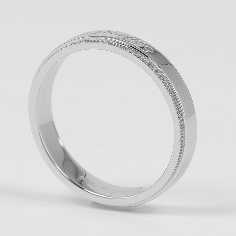 【TIFFANY&Co.】ティファニー ノーツ ミルグレイン リング・指輪
 17.5号