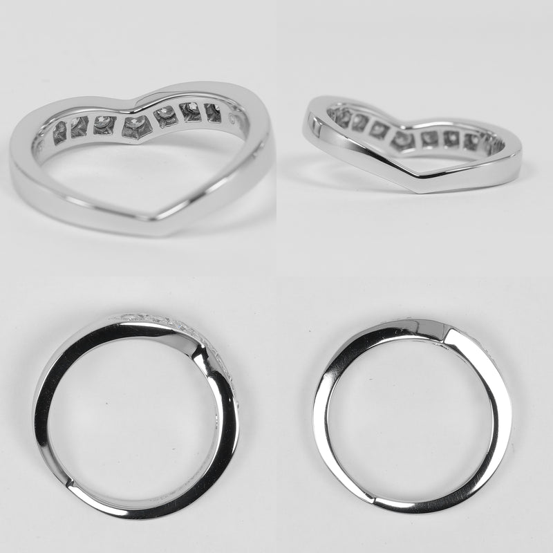 【TIFFANY&Co.】ティファニー Vバンド リング・指輪
 10号