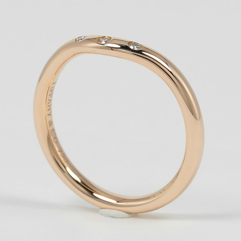 【TIFFANY&Co.】ティファニー カーブドバンド リング・指輪
 7号