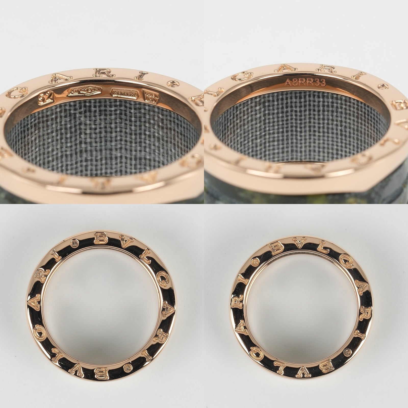 BVLGARI】ブルガリ B-zero1 4バンド ボーエナイト リング・指輪 11.5号