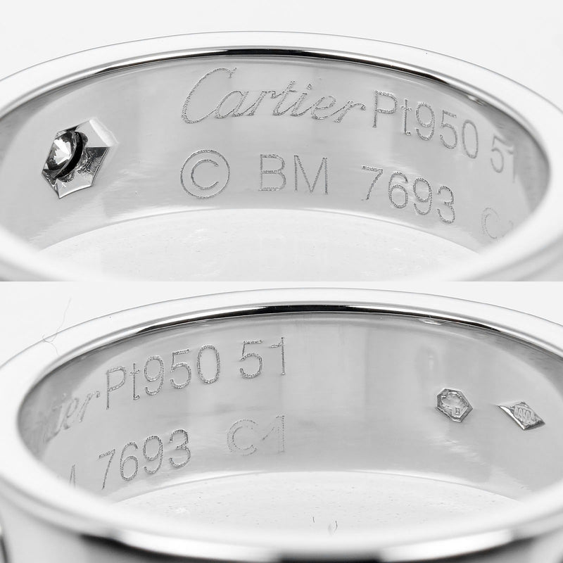 【CARTIER】カルティエ
 ラブ 11号 リング・指輪
 Pt950プラチナ×1P ダイヤモンド 約10.19g love レディースAランク