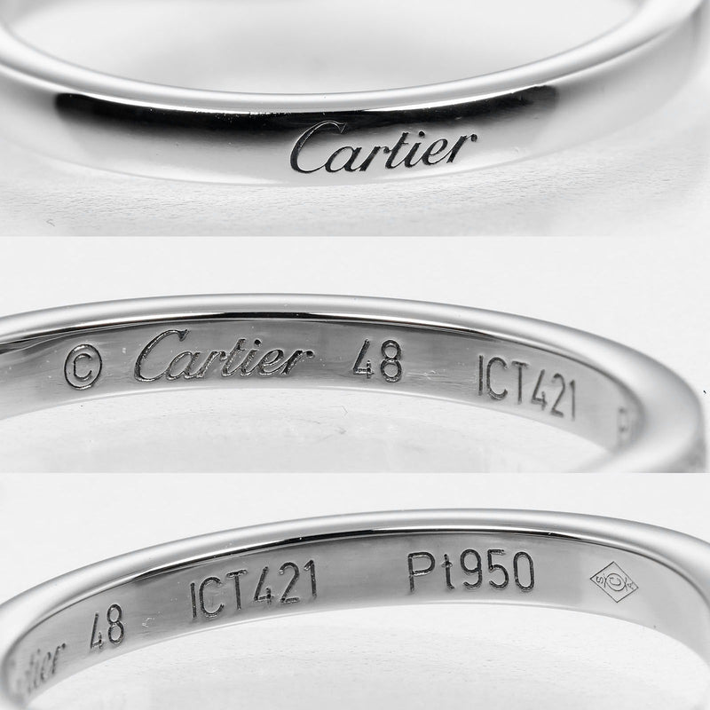 【CARTIER】カルティエ
 バレリーナ カーブ 8号 リング・指輪
 Pt950プラチナ×ダイヤモンド 約2.8g Ballerina curve レディースAランク