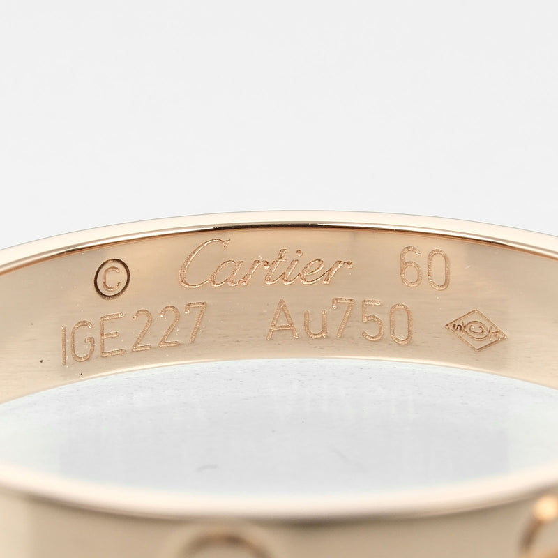 【CARTIER】カルティエ
 ミニラブ ウェディング 19号 リング・指輪
 K18ピンクゴールド 約3.69g mini love wedding メンズAランク