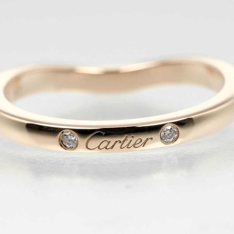 【CARTIER】カルティエ
 バレリーナ カーブ 6.5号 リング・指輪
 K18ピンクゴールド×3P ダイヤモンド 約2.36g Ballerina curve レディースAランク