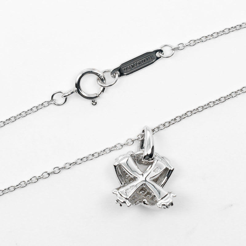 【TIFFANY&Co.】ティファニー
 シグネチャー ネックレス
 K18ホワイトゴールド×ダイヤモンド 約3g Signature レディースAランク