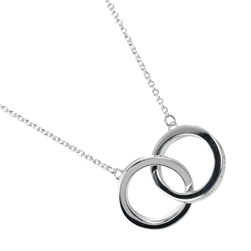 【TIFFANY&Co.】ティファニー
 1837 インターロッキング サークル ネックレス
 シルバー925 約4.46g 1837 Interlocking Circle レディースAランク