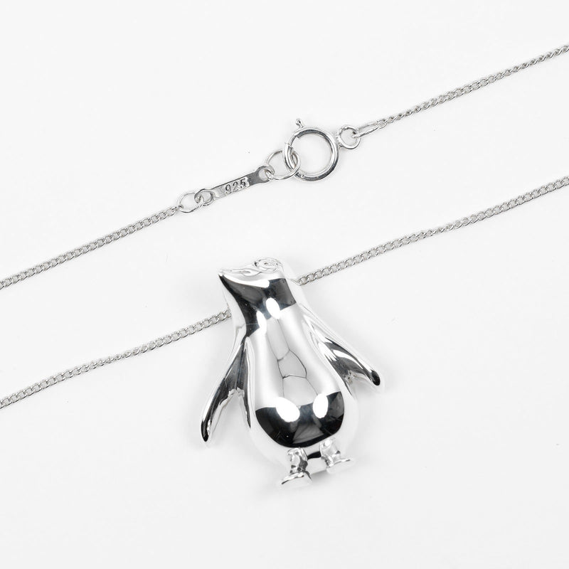 【TIFFANY&Co.】ティファニー
 ペンギン ネックレス
 シルバー925 約5.36g Penguin レディースAランク