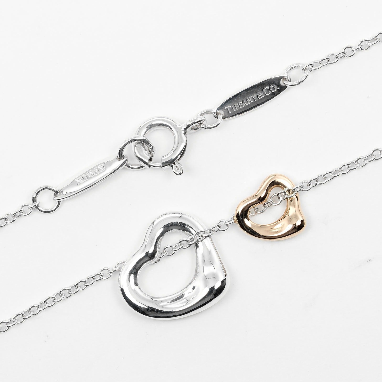TIFFANY&Co.】ティファニー ダブル オープンハート ネックレス