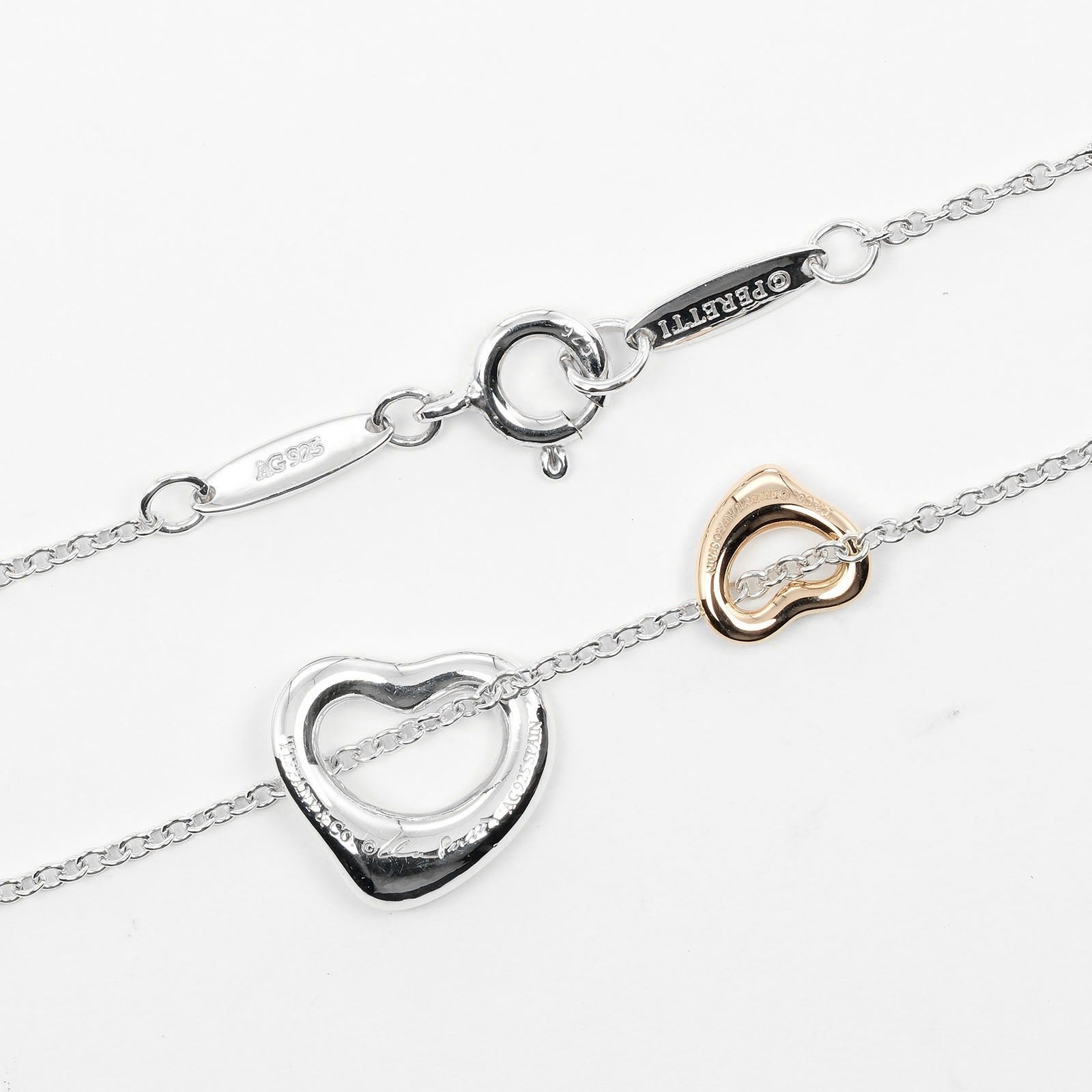 TIFFANY&Co.】ティファニー ダブル オープンハート ネックレス