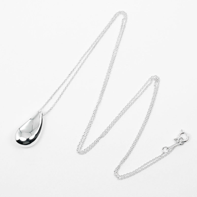 【TIFFANY&Co.】ティファニー
 ティアドロップ ラージ ネックレス
 60cmチェーン シルバー925 約9g Teardrop Large レディースAランク