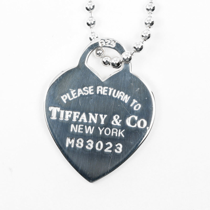 【TIFFANY&Co.】ティファニー
 リターントゥ ハートタグ ネックレス
 84cmボールチェーン シルバー925 約23.29g Return to heart tag レディースAランク