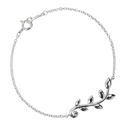 【TIFFANY&Co.】ティファニー
 オリーブリーフ ブレスレット
 シルバー925 約2.54g Olive leaf レディースAランク