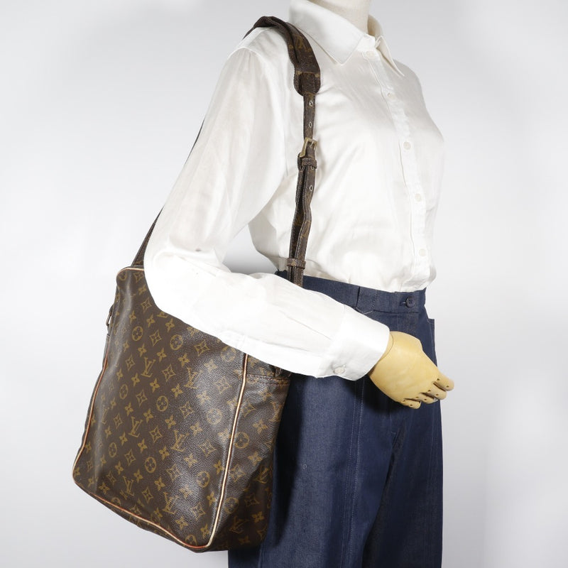 【LOUIS VUITTON】ルイ・ヴィトン
 マルソー ショルダーバッグ
 ヴィンテージ M40264 モノグラムキャンバス 茶 手提げ,A5 ファスナー Marceau ユニセックスB-ランク