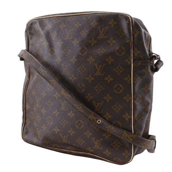 【LOUIS VUITTON】ルイ・ヴィトン
 マルソー ショルダーバッグ
 ヴィンテージ M40264 モノグラムキャンバス 茶 手提げ,A5 ファスナー Marceau ユニセックスB-ランク