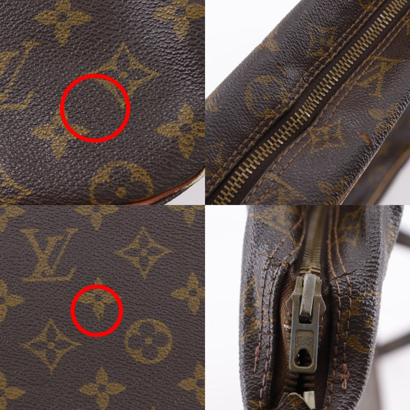 【LOUIS VUITTON】ルイ・ヴィトン
 マルソー ショルダーバッグ
 ヴィンテージ M40264 モノグラムキャンバス 茶 手提げ,A5 ファスナー Marceau ユニセックスB-ランク