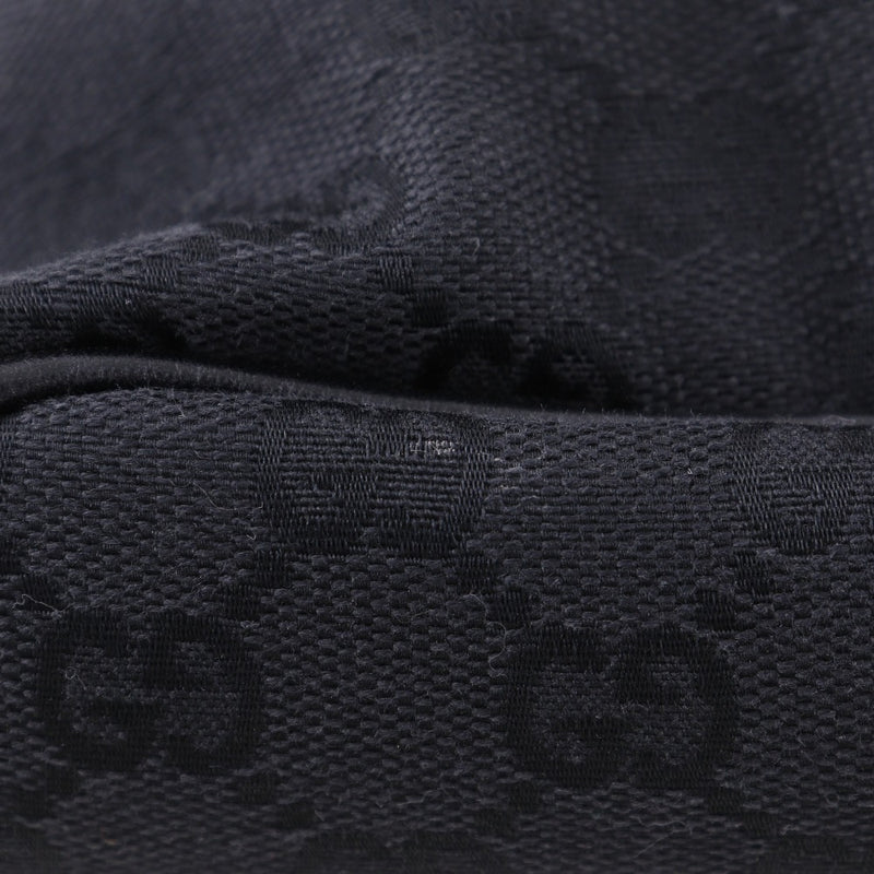 [구찌] 구찌 
 액세서리 파우치 핸드백 
 07198 GG 캔버스 블랙 핸드백 지퍼 악세서리 파우치 여성용