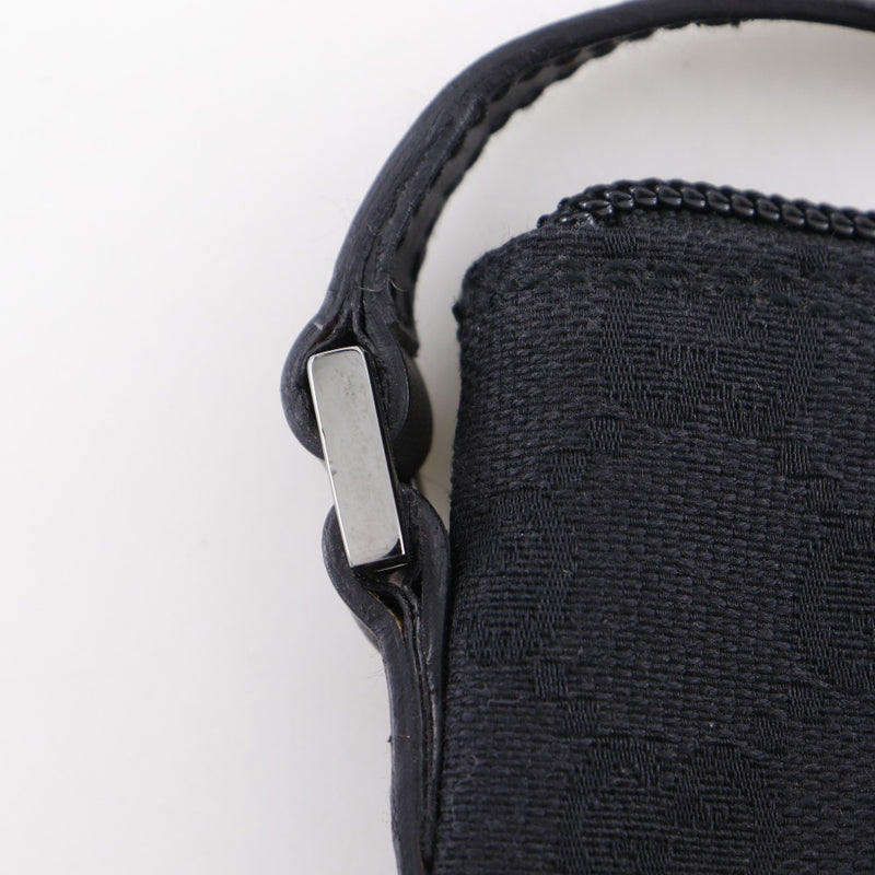 [구찌] 구찌 
 액세서리 파우치 핸드백 
 07198 GG 캔버스 블랙 핸드백 지퍼 악세서리 파우치 여성용