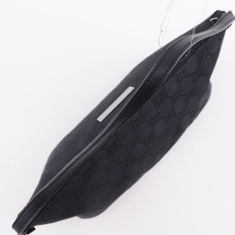 [구찌] 구찌 
 액세서리 파우치 핸드백 
 07198 GG 캔버스 블랙 핸드백 지퍼 악세서리 파우치 여성용