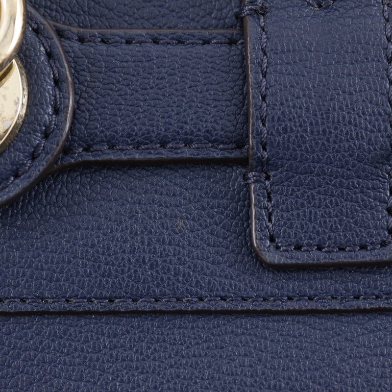 [Michael Kors] Michael Kors 
 hamilton handbag 
 2WAY Shoulder Leather Navy Crossbody Bag, Shoulder Bag, Handbag, 2way, A5 Fastener hamilton ladies