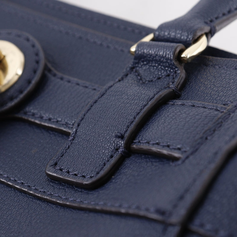 [Michael Kors] Michael Kors 
 hamilton handbag 
 2WAY Shoulder Leather Navy Crossbody Bag, Shoulder Bag, Handbag, 2way, A5 Fastener hamilton ladies