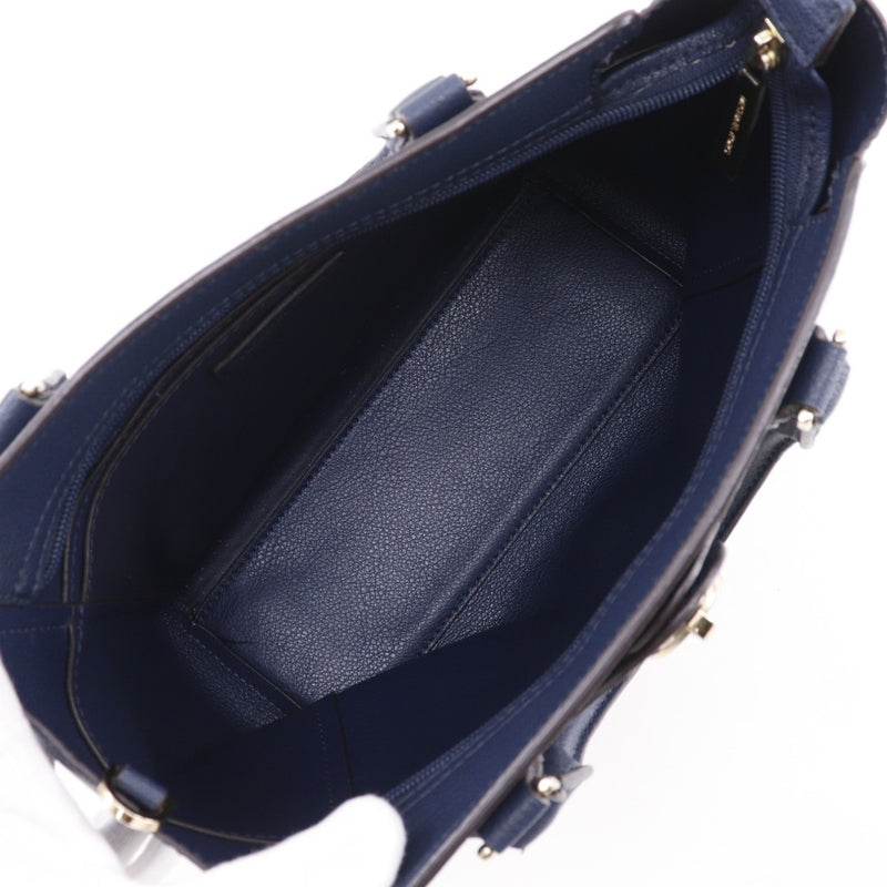 [Michael Kors] Michael Kors 
 hamilton handbag 
 2WAY Shoulder Leather Navy Crossbody Bag, Shoulder Bag, Handbag, 2way, A5 Fastener hamilton ladies