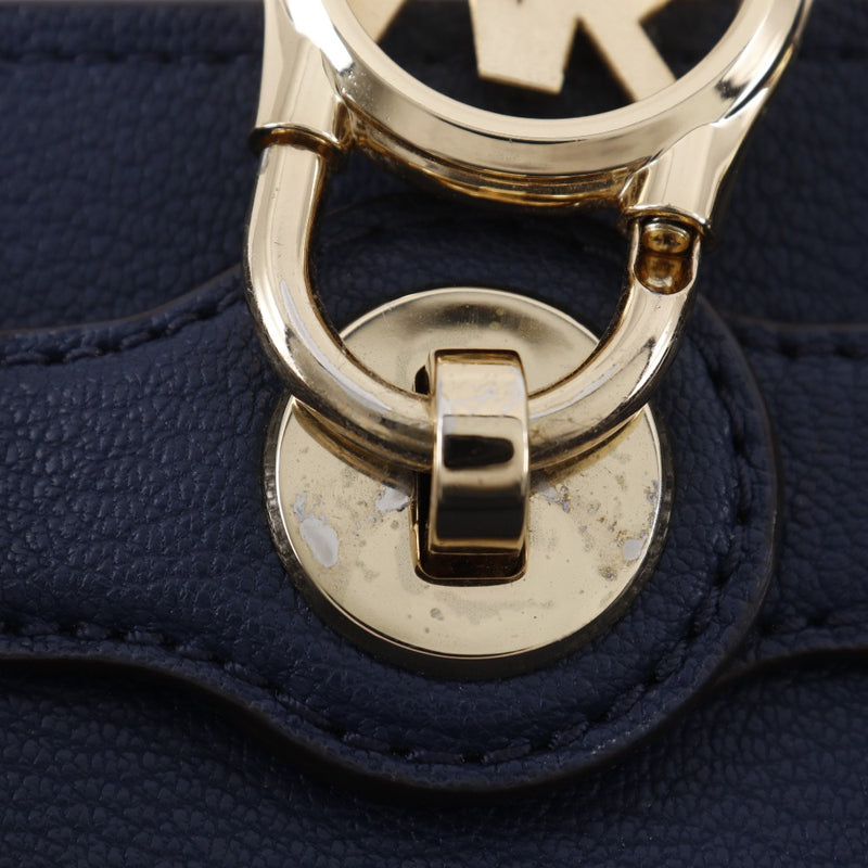 [Michael Kors] Michael Kors 
 hamilton handbag 
 2WAY Shoulder Leather Navy Crossbody Bag, Shoulder Bag, Handbag, 2way, A5 Fastener hamilton ladies