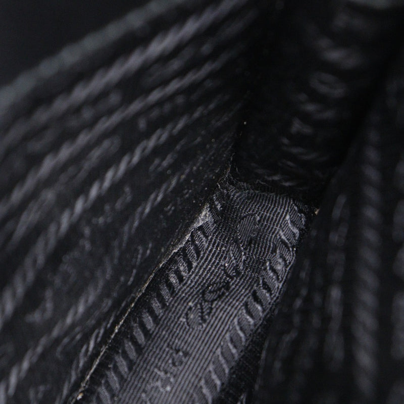 [PRADA]PRADA
 mini bolso de hombro 
 Bandolera Saffiano negra con botones a presión, minibandolera unisex de rango B