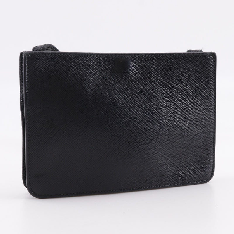 [PRADA]PRADA
 mini bolso de hombro 
 Bandolera Saffiano negra con botones a presión, minibandolera unisex de rango B