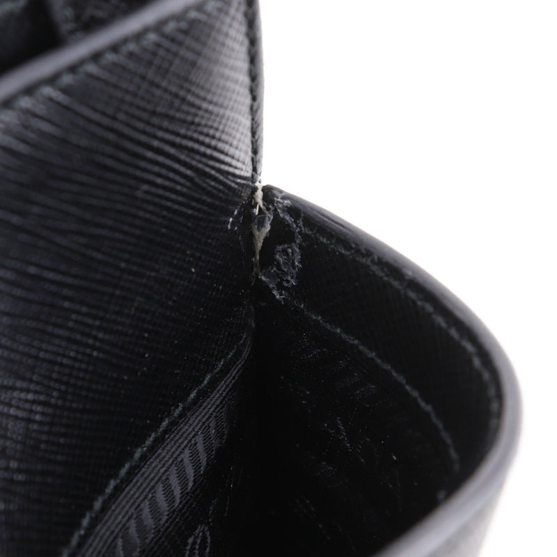 [PRADA]PRADA
 mini bolso de hombro 
 Bandolera Saffiano negra con botones a presión, minibandolera unisex de rango B