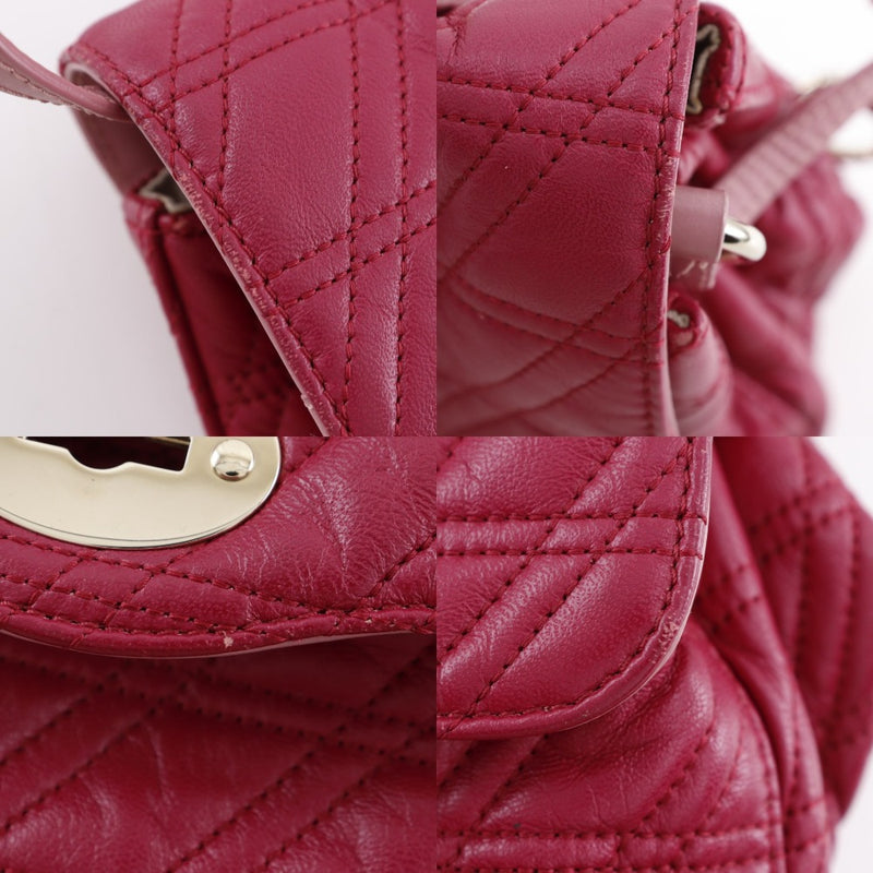 [ZANELLATO] ZANELLATO 
 Bolso De Hombro Postina S Zeta 
 2WAY Bolso bandolera de cuero rosa para colgar, 2 vías, cierre de giro A5 Postina S Zeta para mujer