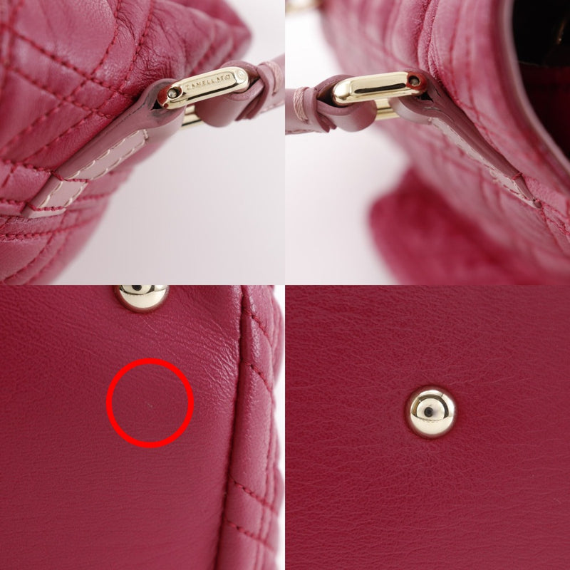 [ZANELLATO] ZANELLATO 
 Bolso De Hombro Postina S Zeta 
 2WAY Bolso bandolera de cuero rosa para colgar, 2 vías, cierre de giro A5 Postina S Zeta para mujer