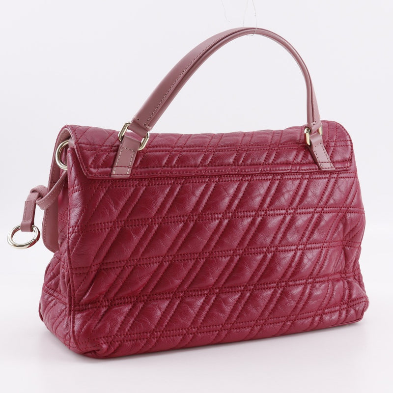 [ZANELLATO] ZANELLATO 
 Bolso De Hombro Postina S Zeta 
 2WAY Bolso bandolera de cuero rosa para colgar, 2 vías, cierre de giro A5 Postina S Zeta para mujer