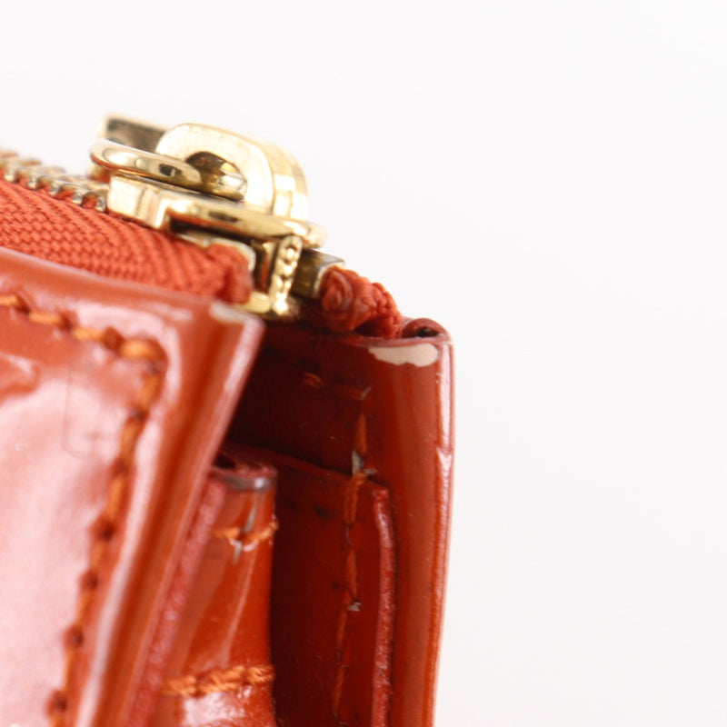 [LOUIS VUITTON]LOUIS VUITTON
 Bolso de hombro Lexington con flores 
 Bolsa de accesorios M92247 MonogramVernis Naranja VI1011 Flor grabada Hombro Cremallera Flor lexington Damas