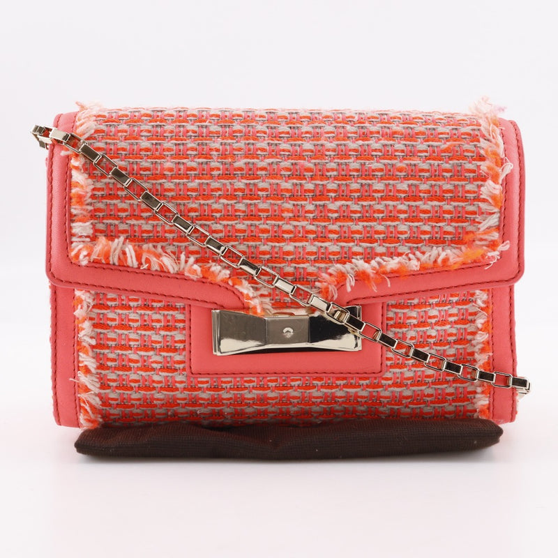 [Kate Spade]Kate Spade 
 ChainShoulder Shoulder Bag
 Tweed Orange Shoulder Bag,A5 Flap ChainShoulder Women's
