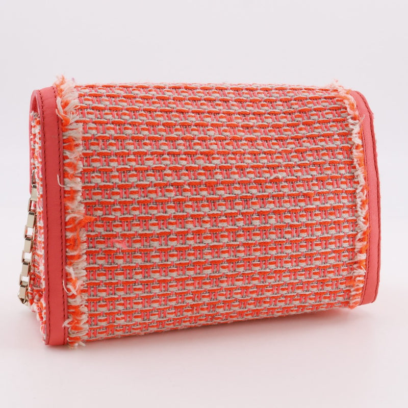 [Kate Spade]Kate Spade 
 ChainShoulder Shoulder Bag
 Tweed Orange Shoulder Bag,A5 Flap ChainShoulder Women's