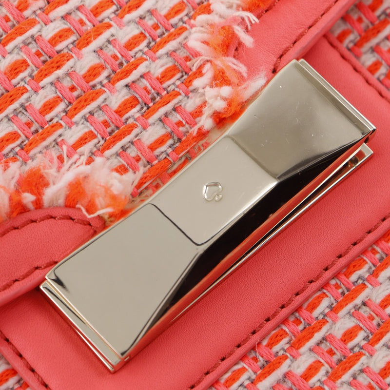 [Kate Spade]Kate Spade 
 ChainShoulder Shoulder Bag
 Tweed Orange Shoulder Bag,A5 Flap ChainShoulder Women's