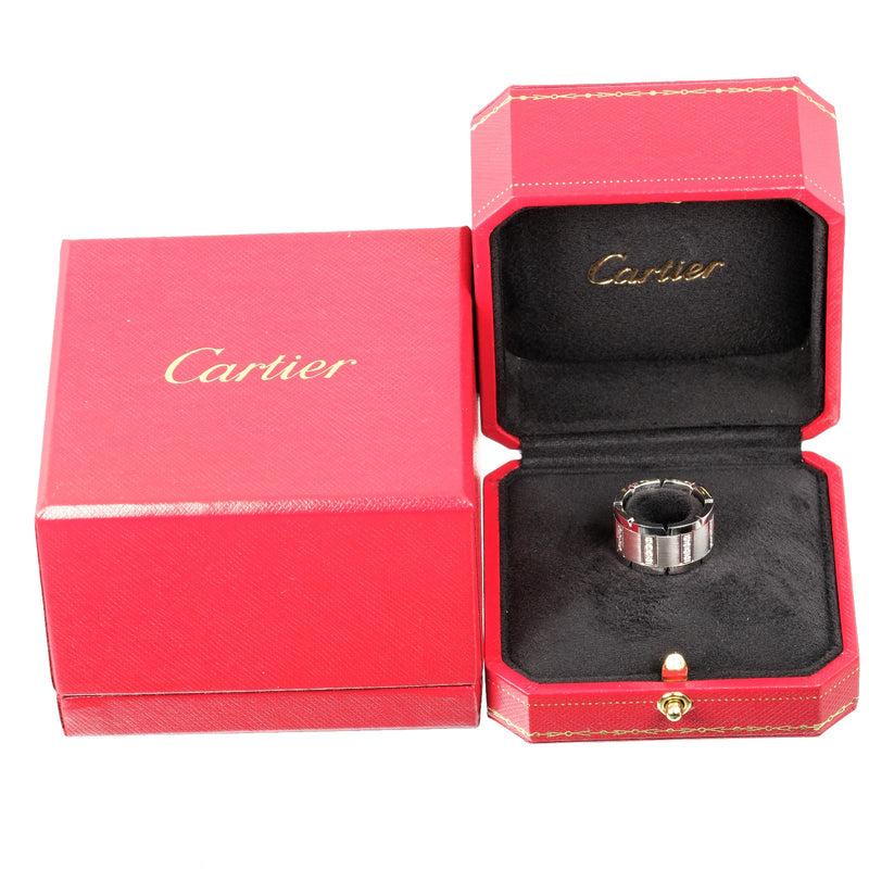 【CARTIER】カルティエ
 タンク フランセーズ 11号 リング・指輪
 K18ホワイトゴールド×ダイヤモンド 約16.85g Tank Française レディースAランク