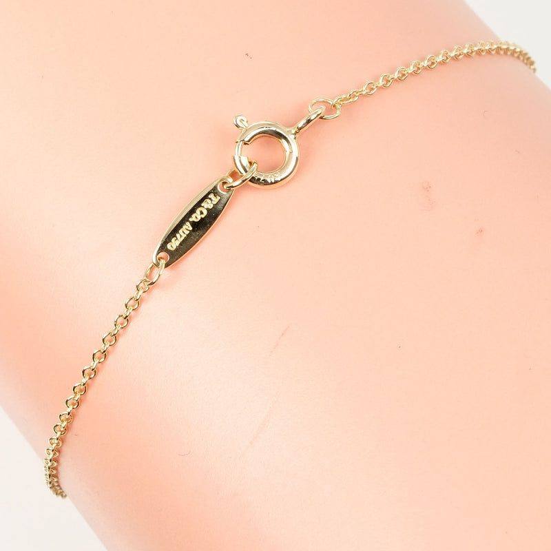 【TIFFANY&Co.】ティファニー
 バイザヤード ブレスレット
 トップ3.6mm K18イエローゴールド×ダイヤモンド 約1g By the yard レディースAランク