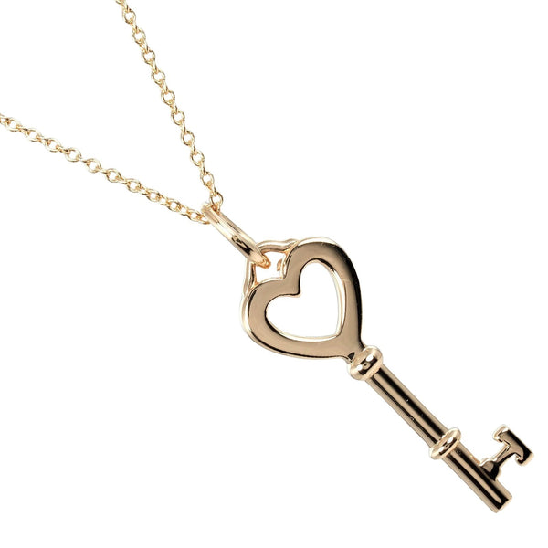 【TIFFANY&Co.】ティファニー
 ハートキー ネックレス
 K18ピンクゴールド 約3.94g Heart key レディースAランク