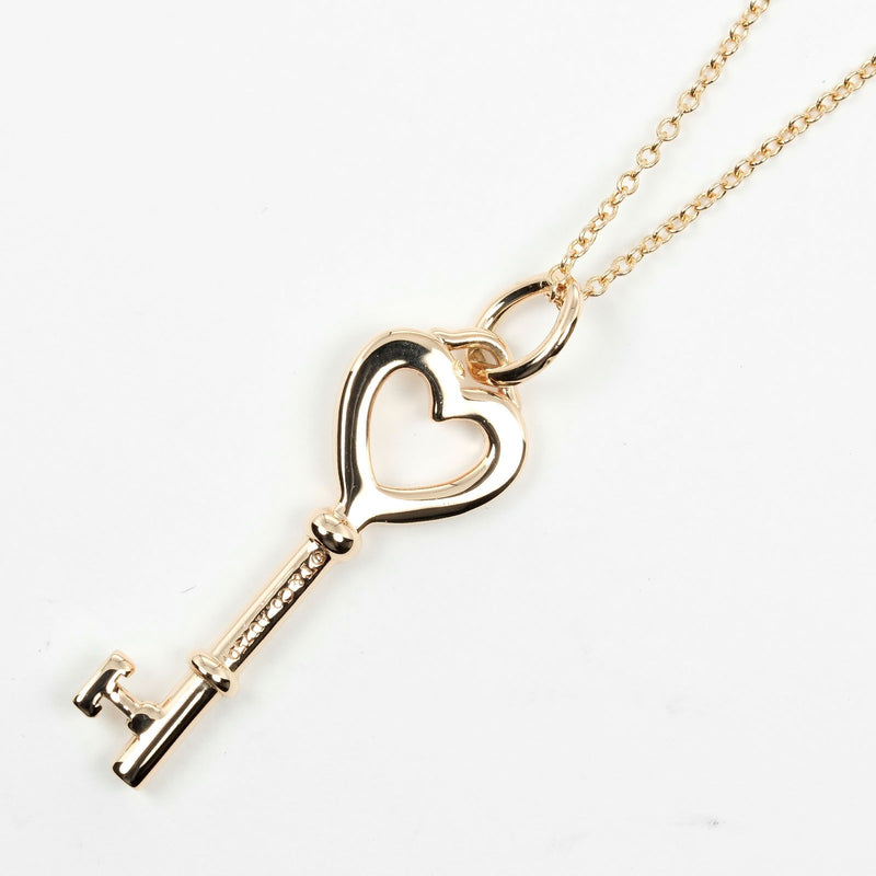 【TIFFANY&Co.】ティファニー
 ハートキー ネックレス
 K18ピンクゴールド 約3.94g Heart key レディースAランク