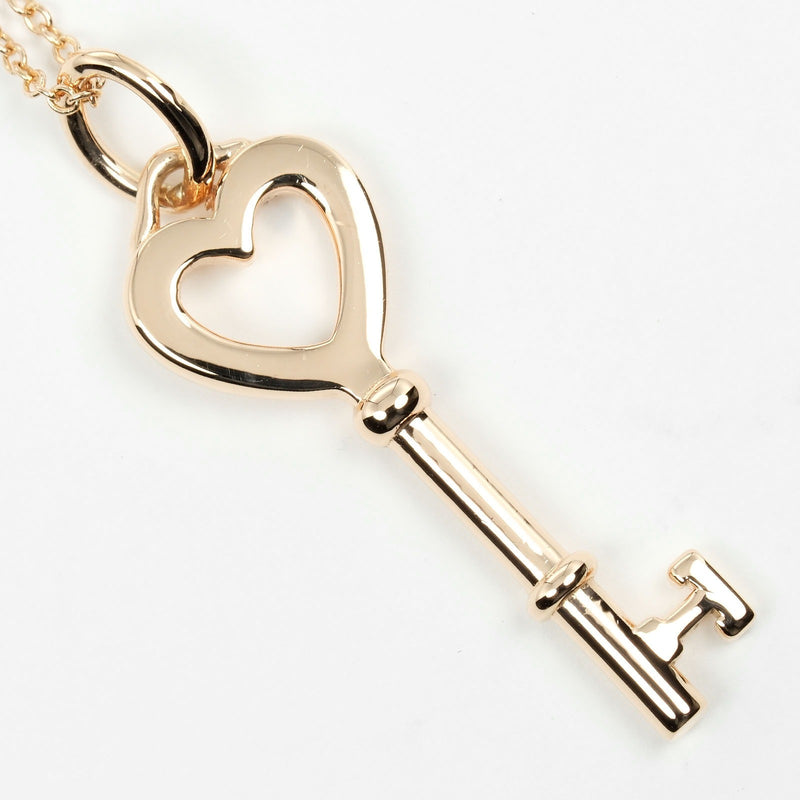 【TIFFANY&Co.】ティファニー
 ハートキー ネックレス
 K18ピンクゴールド 約3.94g Heart key レディースAランク